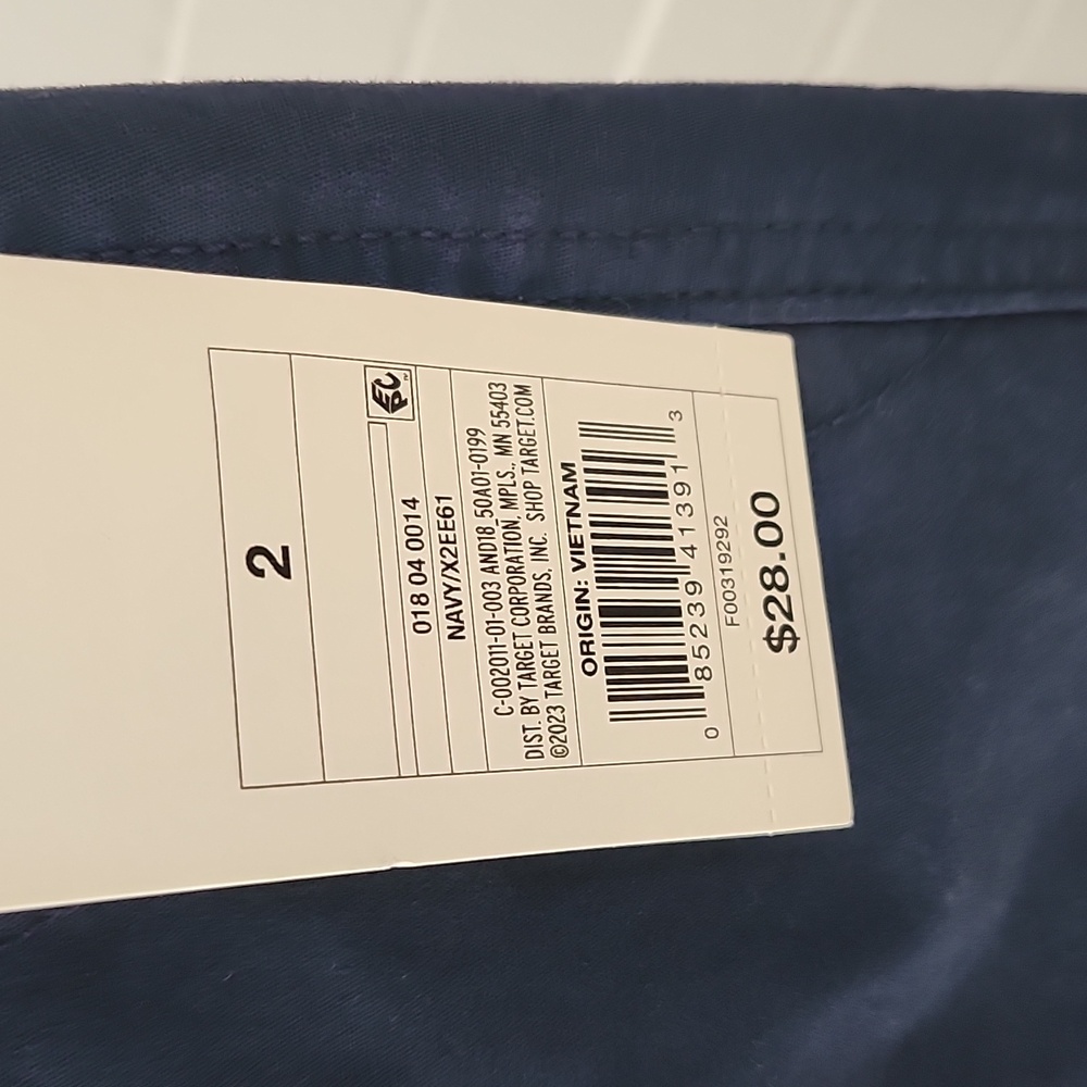 A New Day Navy Chinos, Size 2 - Picture 3 of 10